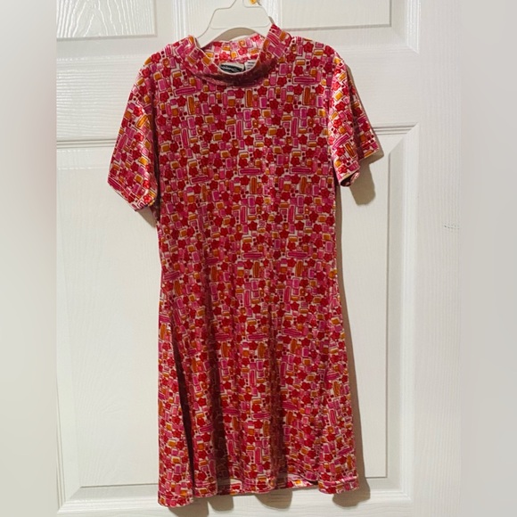 Vintage Girls Xilaration  70’s style velour dress size L - Picture 6 of 7